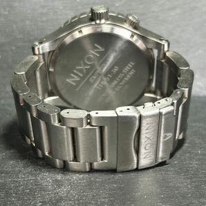 NIXON ニクソン Simplify 51-30 腕時計 クオーツ アナログ 体とグラフ ステンレススチール ブラック文字盤 シルバー ビックフェイス メンズの画像7