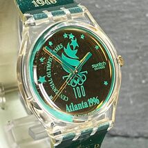 限定 SWATCH スウォッチ ATLANTA アトランタ1996 AG1994 GZ136 ユニセックス 腕時計 アナログ クオーツ メタリック文字盤 新品電池交換済み_画像3