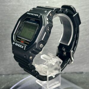 美品 CASIO カシオ G-SHOCK ジーショック DW-5600E-1 腕時計 クオーツ デジタル 多機能 ステンレススチール ブラック メンズ動作確認済みの画像6