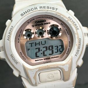 CASIO カシオ G-SHOCK mini ジーショックミニ GMN-691-7B 腕時計 クオーツ デジタル カレンダー 多機能 ピンク ホワイト 新品電池交換済み