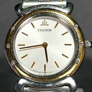 良品 SEIKO セイコー CREDOR クレドール 18K 42.3g 5A70-0040 腕時計 クオーツ アナログ ステンレススチール ゴールド 新品電池交換済みの画像3