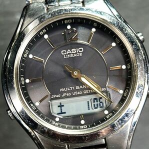 良品 CASIO カシオ LINEAGE リニエージ LCW-M200DJ-1A 腕時計 タフソーラー 電波時計 アナデジ ステンレススチール メンズ 動作確認済みの画像1