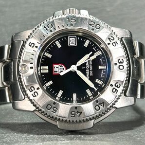 LUMINOX ルミノックス NAVY SEAL ネイビーシールズ 3200シリーズ 3202 腕時計 クオーツ アナログ ダイバーズ カレンダー メンズ 動作確認済の画像4