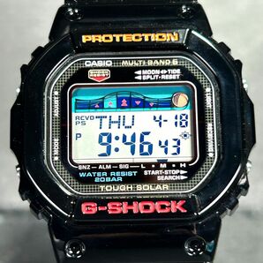 美品 CASIO カシオ G-SHOCK ジーショック G-LIDE ジーライド GWX-5600-1JF 腕時計 タフソーラー 電波ソーラー デジタル 多機能 動作確認済の画像3