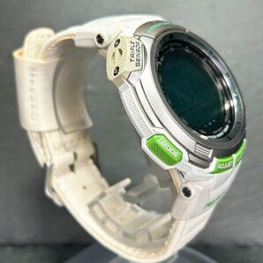 WWF タイアップモデル CASIO カシオ PRO TREK プロトレック PRW-1300WFJ-7 腕時計 電波ソーラー デジタル トリプルセンサー 多機能 メンズの画像5