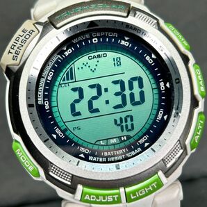 WWF タイアップモデル CASIO カシオ PRO TREK プロトレック PRW-1300WFJ-7 腕時計 電波ソーラー デジタル トリプルセンサー 多機能 メンズの画像1