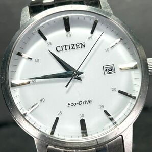 CITIZEN シチズン エコドライブ BM7460-88H 腕時計 ソーラー アナログ 3針 カレンダー ステンレススチール メンズ シルバー 動作確認済みの画像1