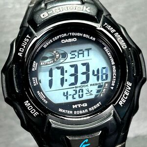 CASIO カシオ G-SHOCK ジーショック MT-G MTG-910DJ-2 腕時計 タフソーラー 電波ソーラー デジタル 多機能 ブラック×ブルー 動作確認済み