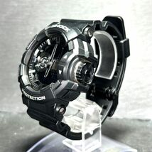 美品 CASIO カシオ G-SHOCK ジーショック GA-400GB-1A 腕時計 クオーツ アナデジ 多機能 ブラック×シルバー ステンレス 新品電池交換済み_画像6