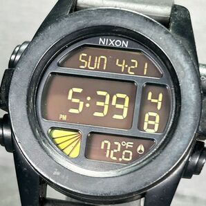 NIXON ニクソン THE UNIT ザ ユニット SS 11G 腕時計 クオーツ デジタル カレンダー 多機能 ブラック ステンレススチール 新品電池交換済みの画像2