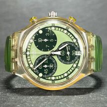 SWATCH スウォッチ CHRONO クロノ Virtual Green バーチャルグリーン AG1996 SCK410 腕時計 アナログ クオーツ グリーン 新品電池交換済み_画像5