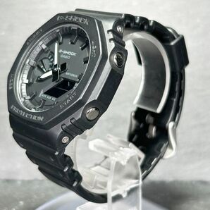 美品 CASIO カシオ G-SHOCK ジーショック GA-2100-1A1 腕時計 クオーツ アナデジ 多機能 ブラック ステンレススチール メンズ 動作確認済みの画像6
