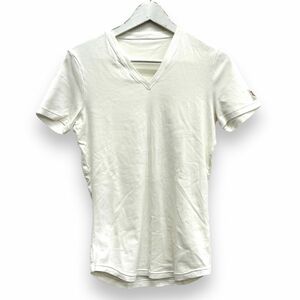 DSQUARED2 ディースクエアード 服 Tシャツ ワンポイント ファッション トップス アパレル XLサイズ Vネック ホワイト 半袖