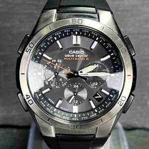 CASIO カシオ WAVECEPTOR ウェーブセプター WVQ-M410-1AJF メンズ 腕時計 アナログ 電波ソーラー デイト マルチバンド6 ブラック文字盤