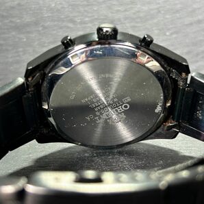 ORIENT オリエント NEO70'S ネオセブンティーズ TT0U-T0-B 腕時計 クオーツ アナログ クロノグラフ カレンダー メンズ 新品電池交換済みの画像8