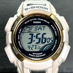 CASIO カシオ G-SHOCK ジーショックｘGEORGIA ジョージア GW-300LVJ 腕時計 電波ソーラー デジタル 多機能 ホワイト メンズ 動作確認済みの画像3