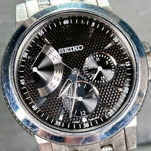 美品 SEIKO セイコー インターナショナルコレクション SCJD009 腕時計 クオーツ アナログ カレンダー ステンレススチール 新品電池交換済み