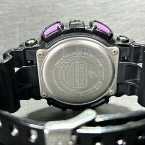 美品 CASIO カシオ G-SHOCK ジーショック ハイパーカラーズ GA-110HC-1A 腕時計 クオーツ アナデジ ブルー パープル 多機能 新品電池交換済の画像8