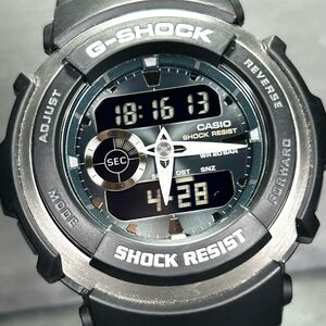 超美品 CASIO カシオ G-SHOCK ジーショック G-SPIKE ジースパイク G-300-3A 腕時計 クオーツ アナデジ 多機能 グリーン メンズ 動作確認済