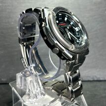 CASIO カシオ G-SHOCK ジーショック G-STEEL ジースチール GST-W110D-1A 腕時計 タフソーラー 電波ソーラー アナデジ 多機能 動作確認済み_画像5