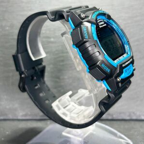美品 CASIO カシオ コレクション エコパッケージ STL-S100H-2A 腕時計 タフソーラー デジタル 多機能 ブルー×ブラック メンズ 動作確認済の画像5