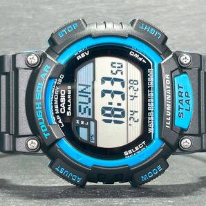 美品 CASIO カシオ コレクション エコパッケージ STL-S100H-2A 腕時計 タフソーラー デジタル 多機能 ブルー×ブラック メンズ 動作確認済の画像4