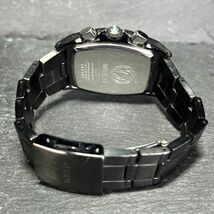 SEIKO セイコー WIRED ワイアード AGAV042 メンズ 腕時計 アナログ クオーツ クロノグラフ デイト ブラック ステンレス 新品電池交換済み_画像6