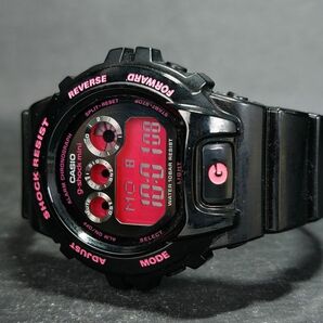CASIO カシオ G-SHOCK mini ジーショックミニ GMN-692-1JR デジタル 腕時計 ブラック ピンク ステンレス ラバーベルト 新品電池交換済みの画像6