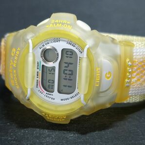 超美品 箱付き CASIO カシオ Baby-G ベビージー Reef リーフ W.C.C.S BG-370R-9T デジタル 腕時計 布製ベルト ステンレス 新品電池交換済みの画像6