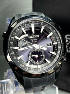 美品 セイコー SEIKO アストロン ASTRON メンズ GPS ソーラー 腕時計 チタン セラミック ブラック文字盤 7Xシリーズ SBXA011 7X52-0AF0