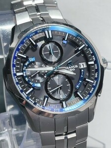  прекрасный товар CASIO OCEANUS Casio Oceanus man taManta OCW-S3000-1AJF радиоволны солнечный наручные часы titanium аналог голубой календарь черный 