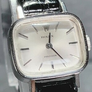 鑑定済み 美品 ROLEX PRECISION ロレックス プレシジョン アンティーク 手巻き 腕時計 高級腕時計 骨董 コレクション トノーの画像3