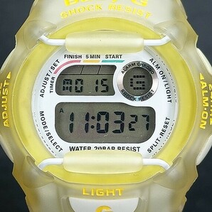 超美品 箱付き CASIO カシオ Baby-G ベビージー Reef リーフ W.C.C.S BG-370R-9T デジタル 腕時計 布製ベルト ステンレス 新品電池交換済みの画像1