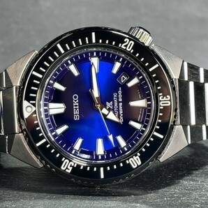 トランスオーシャン RISINGWAVE 限定モデル 超美品 SEIKO セイコー PROSPEX プロスペックス 機械式 自動巻き 腕時計 マリンブルー SBDC047の画像4