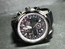 美品 超レア品 シチズン プロマスター CITIZEN PROMASTER エコドライブ ソーラー電波時計 腕時計 NAVIHAWK ナビホーク PMV65-2272_画像8