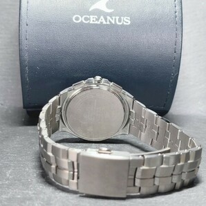 新品 カシオ CASIOオシアナス OCEANUS マンタ OCW-S5000E-1A 電波時計 タフソーラー電波時計 マルチバンド6 腕時計 DLCブラックベゼルの画像8