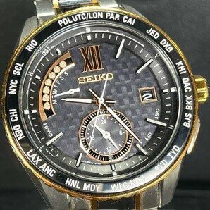 限定 SEIKO BRIGHTZ セイコー ブライツ SAGA174 ソーラー電波 腕時計 ブラック アナログ メンズ セラミック エグゼクティブライン デイトの画像1