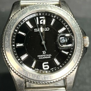 希少 SEIKO BRIGHTZ セイコー ブライツ SAGM001クォーツ 腕時計 ブラック アナログ メンズ パーペチュアルカレンダー チタン