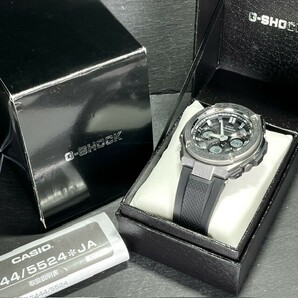 新品 CASIO G-SHOCK カシオ ジーショック G-STEEL Gスチール GST-W110-1A 腕時計 電波ソーラー ブラック アナログ デジタル マルチバンド6の画像9