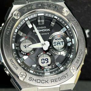 新品 CASIO G-SHOCK カシオ ジーショック G-STEEL Gスチール GST-W110-1A 腕時計 電波ソーラー ブラック アナログ デジタル マルチバンド6の画像1