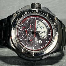 限定 CITIZEN シチズン トヨタ86 コラボ JW0104-51E エコドライブ クロノグラフ 腕時計 ソーラー電波 ブラック アナログ メンズ チタン_画像6