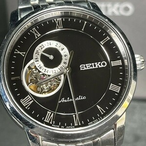 SEIKO セイコー PRESAGE プレザージュ 腕時計 自動巻き SARY063 メカニカル メンズ アナログ 手巻き ブラック シースルーバック