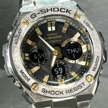 CASIO G-SHOCK カシオ ジーショック G-STEEL Gスチール GST-W110D-1A9 腕時計 電波ソーラー ブラック アナログ デジタル マルチバンド6_画像2