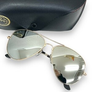 Ray-Ban RayBan солнцезащитные очки очки I одежда мода бренд Teardrop RB3025 авиатор AVIATOR зеркало с футляром 