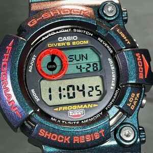 Супер красивые товары Casio G-Shock Casio Gee Shock Frogman Frogman Ядовитая лягушка Majora Color GW-201-6JF WATCH 200M ГАВОЙСКИЙ ТИТАН