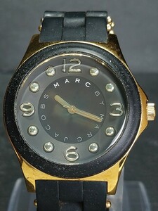MARC BY MARCJACOBS マークバイマークジェイコブス ペリー MBM2540 アナログ 腕時計 3針 ブラック&ゴールド メタルベルト 新品電池交換済み