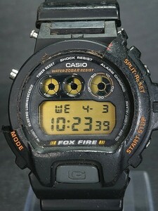 CASIO カシオ G-SHOCK ジーショック FOX FIRE DW-6900B-9 メンズ デジタル 腕時計 ブラック ラバーベルト ステンレス 新品電池交換済み