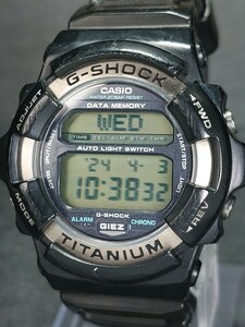 CASIO カシオ G-SHOCK ジーショック GIEZ GS-100-1B メンズ デジタル 多機能 腕時計 ブラック TITANIUM チタン ラバーベルト 動作確認済み