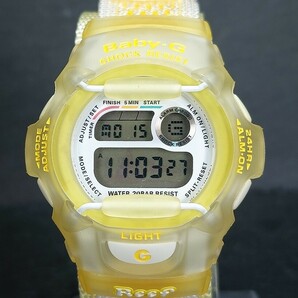 超美品 箱付き CASIO カシオ Baby-G ベビージー Reef リーフ W.C.C.S BG-370R-9T デジタル 腕時計 布製ベルト ステンレス 新品電池交換済みの画像2