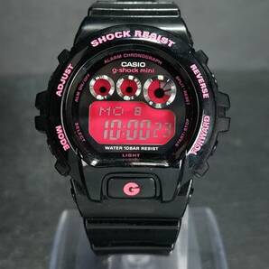 CASIO カシオ G-SHOCK mini ジーショックミニ GMN-692-1JR デジタル 腕時計 ブラック ピンク ステンレス ラバーベルト 新品電池交換済みの画像2